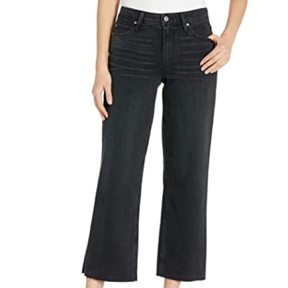 PAIGE Black Flare & Wide Leg Jeans
